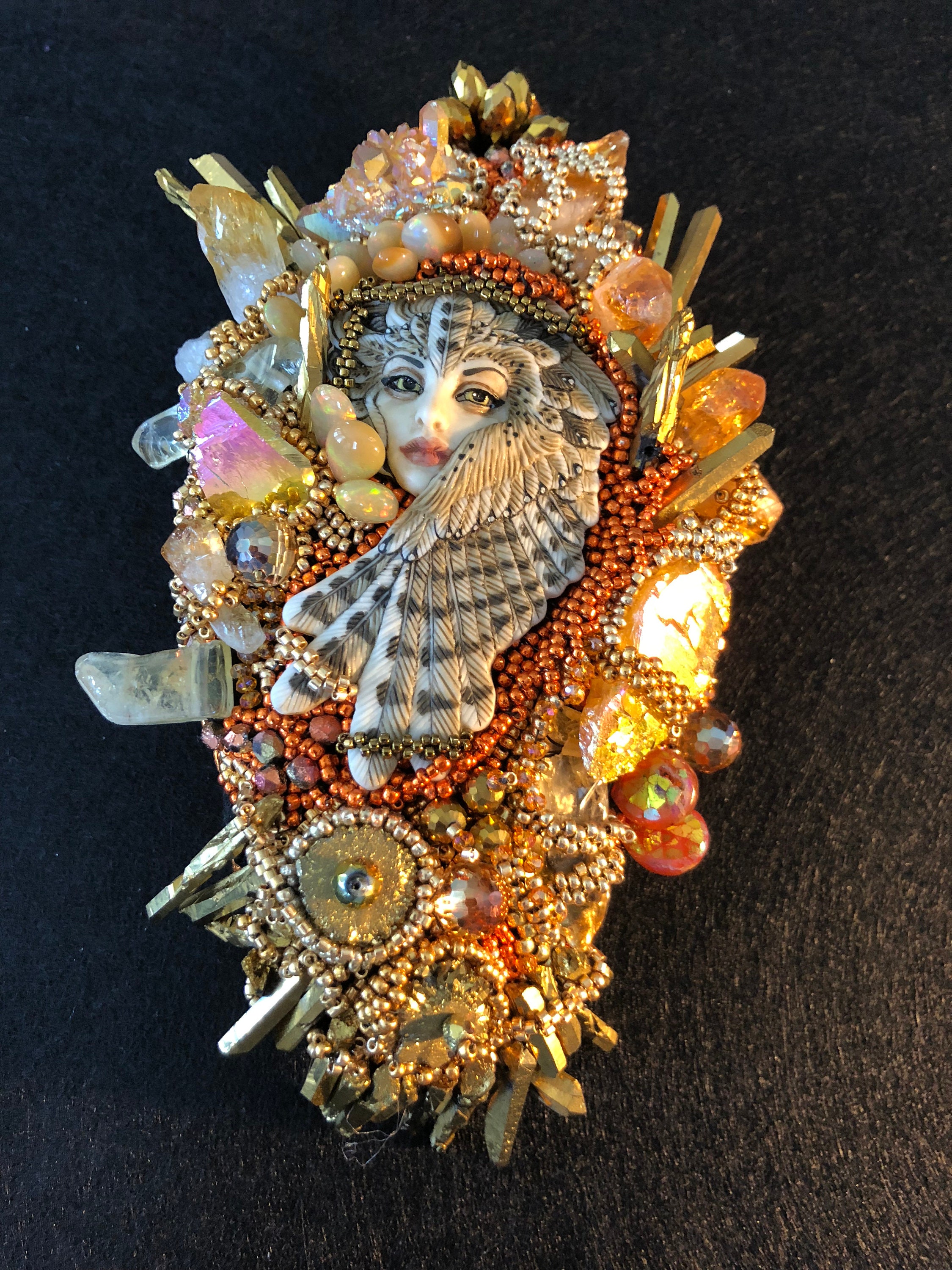 Golden Owl Woman