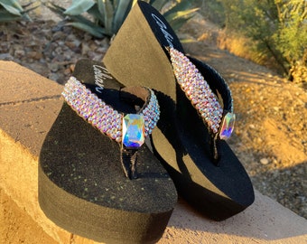 Swarovski Crystal Rhinestone Flip Flop Sandals For your "Princess Diva Rock Stars" by Sparkle Steps