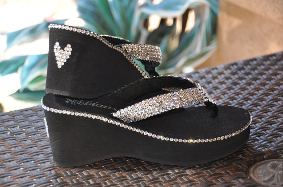 Swarovski Crystal Flips Flops with a little extra BLING | Etsy