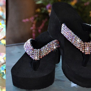 Swarovski Crystal Rhinestone Flip Flop Sandals for Your Wedding ...