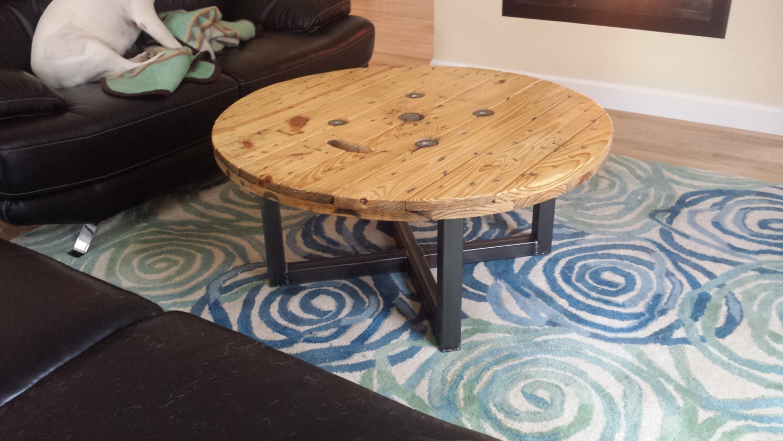 Table basse bobine industrielle urbaine câble bobine de Etsy