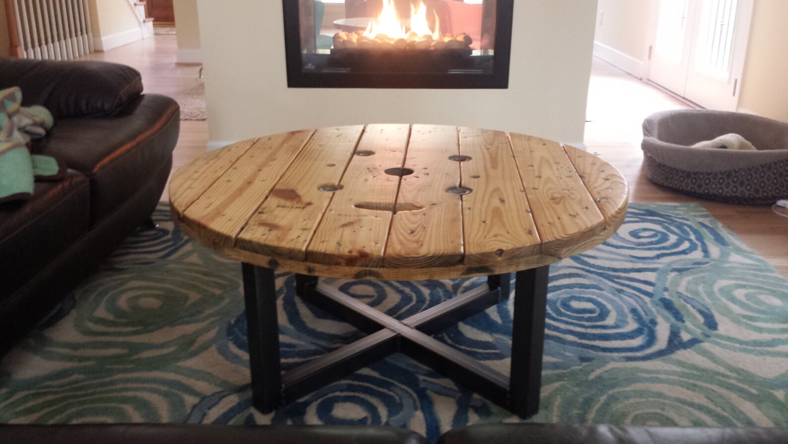 Table basse bobine industrielle urbaine câble bobine de Etsy