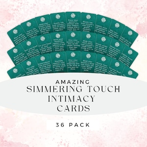 Simmering touch, game couples, cards, ignite intimacy, deepen connection, sensual, love, romance, romantic