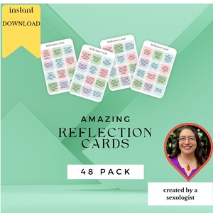 Reflection Cards for Self-Discovery: 48 Self-Care Prompts