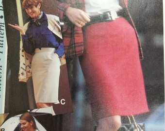 OOP McCALLS 9014 Misses Wrap Skirts PATTERN 4-6-8-10-12-14-16-18-20 UC