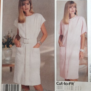 McCall&#39;s 2911 Coat Dress Button Casual Vintage Fashion Naaipatroon jaren 80 Plus Size 16 18 20 UNCUT