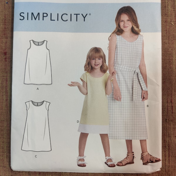 Simplicity S9120 Simple Child/Toddler Pullover Dress Cottage Core Modern Fashion Sewing Pattern 2020 Size HH 3 4 5 6 UNCUT