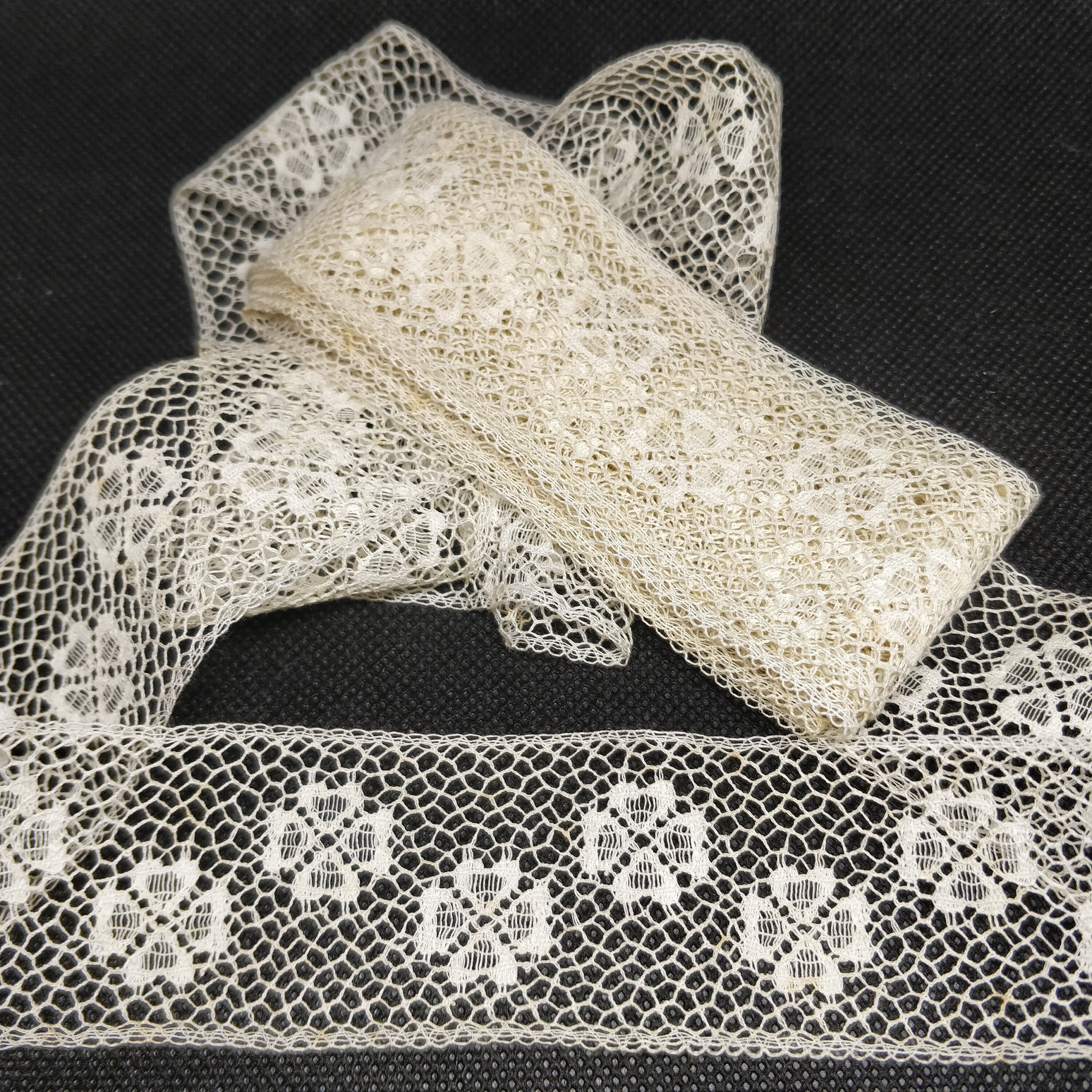 Antique Bobbin Insertion Lace Trim From Cotton or Linen Thread ...