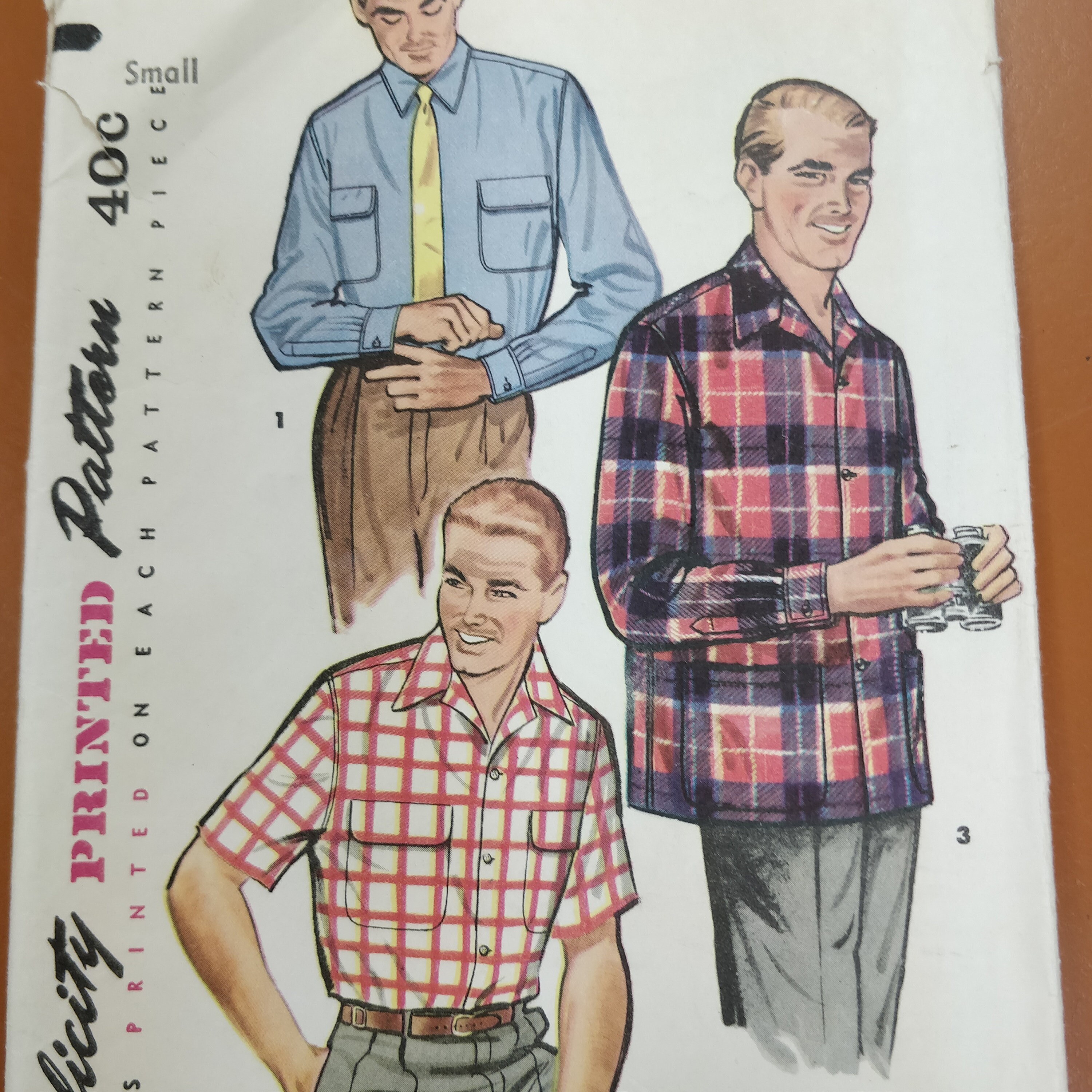 Simplicity 1025 Men's Dress Sports Shirt Wool Flannel Simplicity 1025 Men's Dress Sports Shirt Wool Flannel