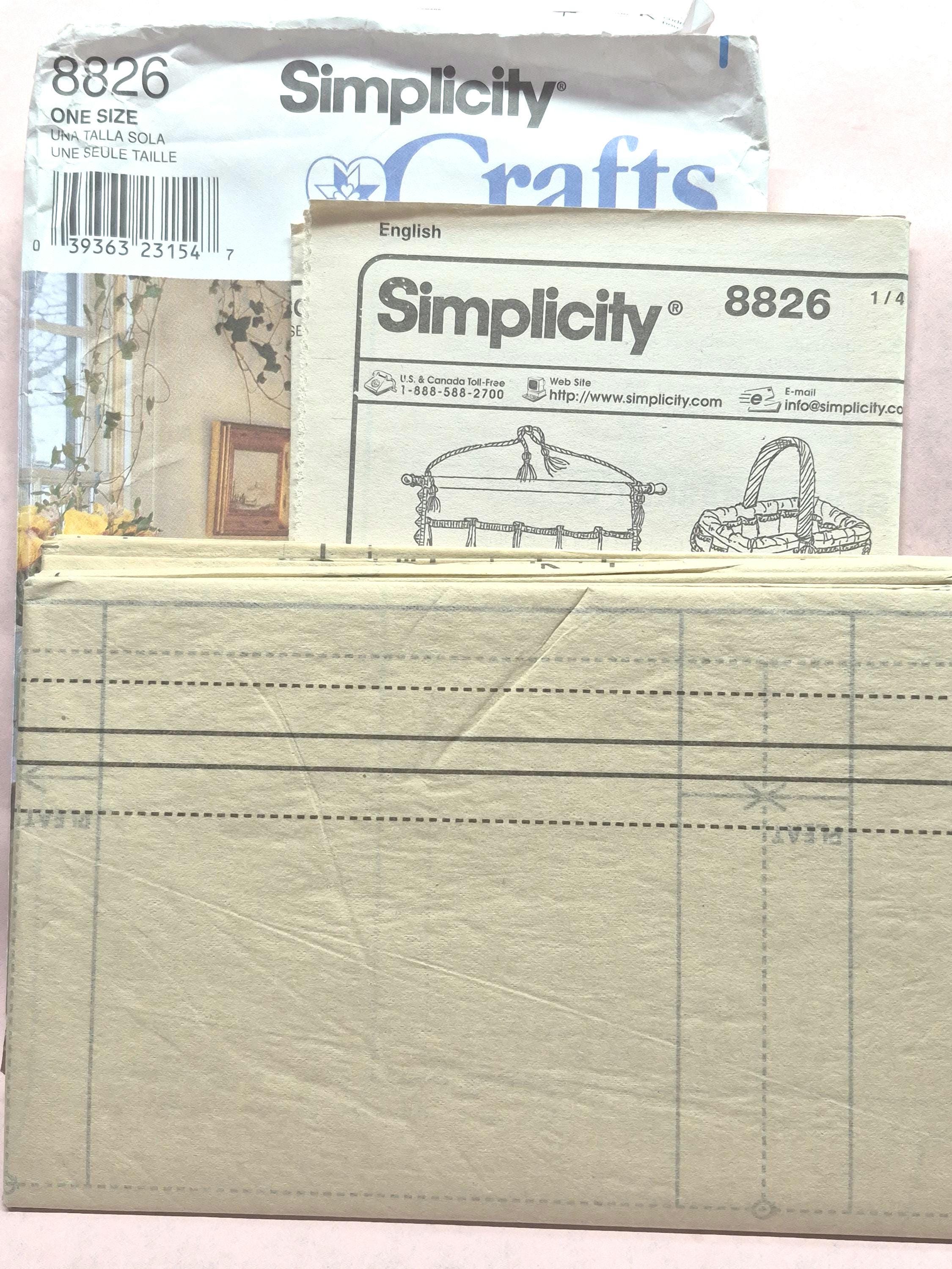 Simplicity 8826 - Sewing Machine & Serger Cover, Sewing Basket, File ...