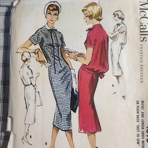 1950s bodycon dresses 1950s Foxy Lady Wiggle Dress