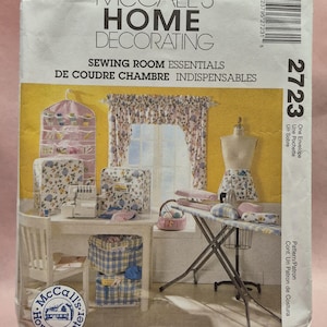 McCall's 2723 - Sewing Room Accessories Pattern - Machine Cover, Pressing Ham, Ironing Board Cover, Etc. - 2007 UNCUT