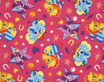 My Little Pony All Over Ponies Fitted CribToddler Bedding Items~Custom Made~