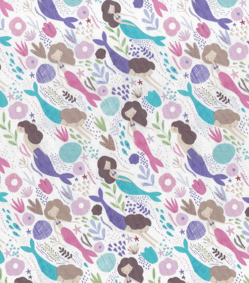 Swimming Mermaids Crib Toddler Bedding Items Custom Made Etsy