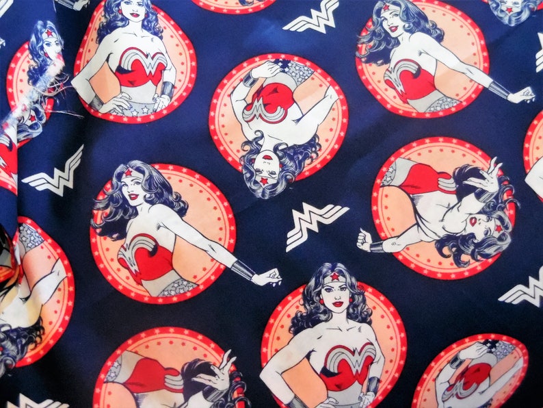 DC Wonder Woman Navy Badges CribToddler Bedding ~Custom Made~ Cotton
