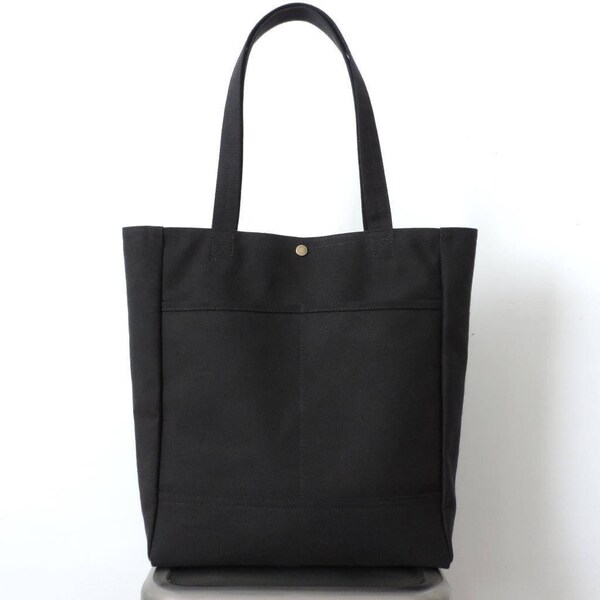 Black Canvas Tote Bag