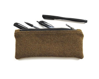 Military Wool Pencil Case, Zipper Pouch