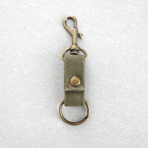 Recycled Military Canvas Key Fob image 3