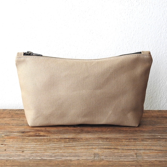Canvas cosmetic bag hotsell