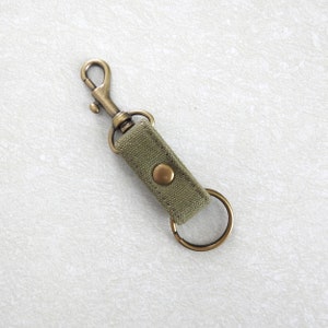 Recycled Military Canvas Key Fob image 1