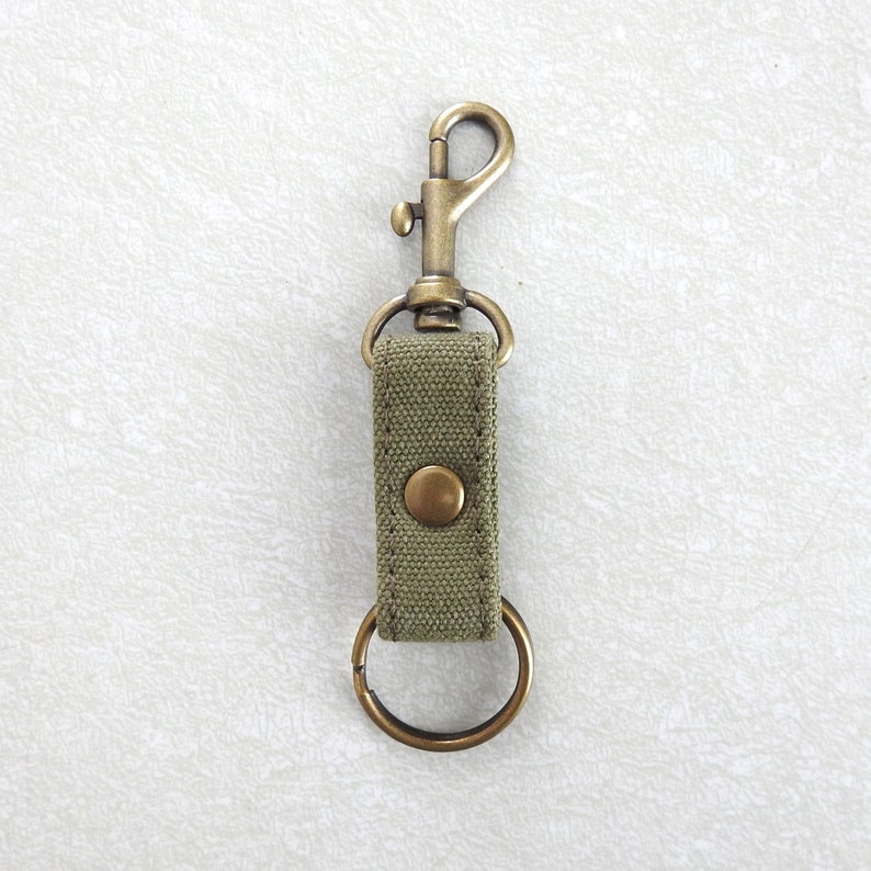 Recycled Military Canvas Key Fob image 2