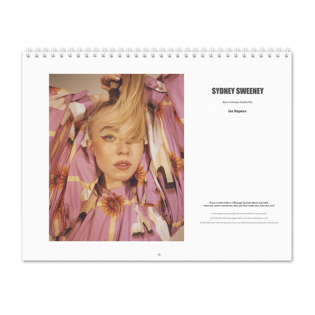 Sydney Sweeney Vol.2 2024 Wall Calendar Etsy