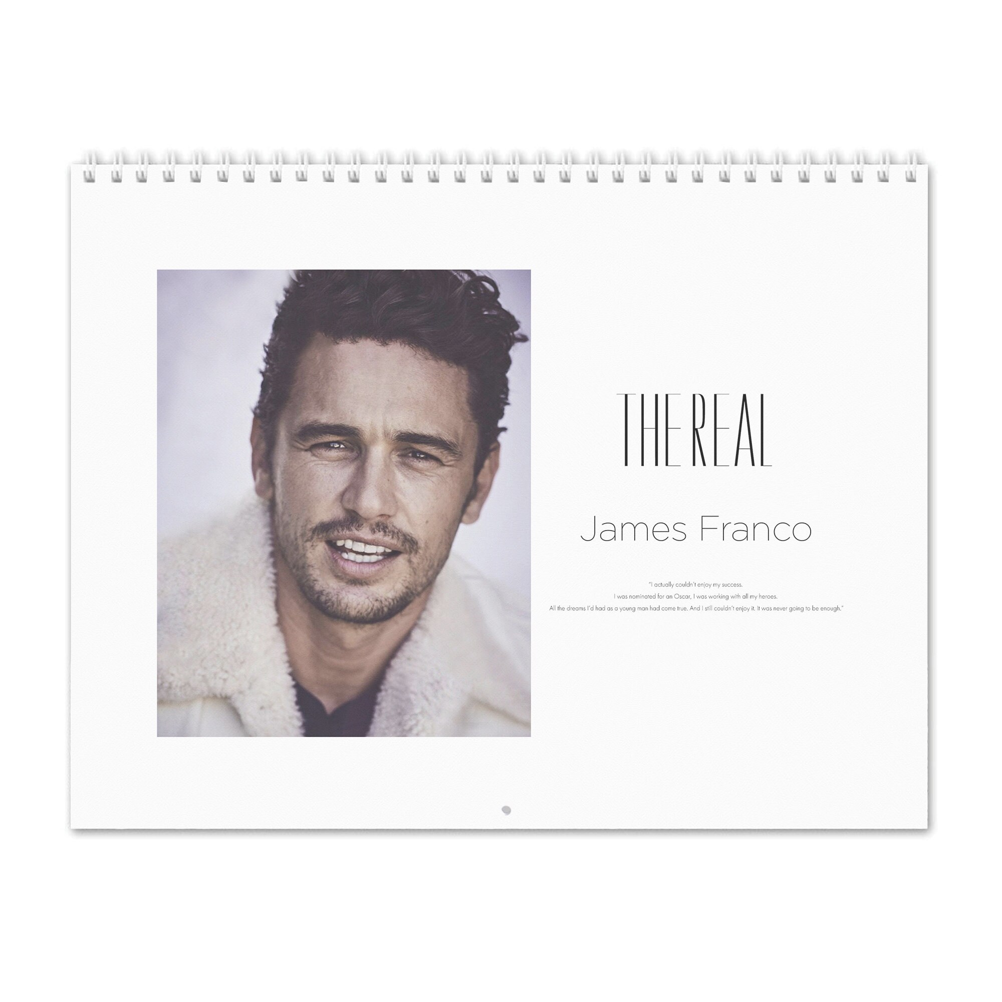 James Franco Christmas Spoof 2022 James Franco Vol.1 2021 Wall Calendar | Etsy