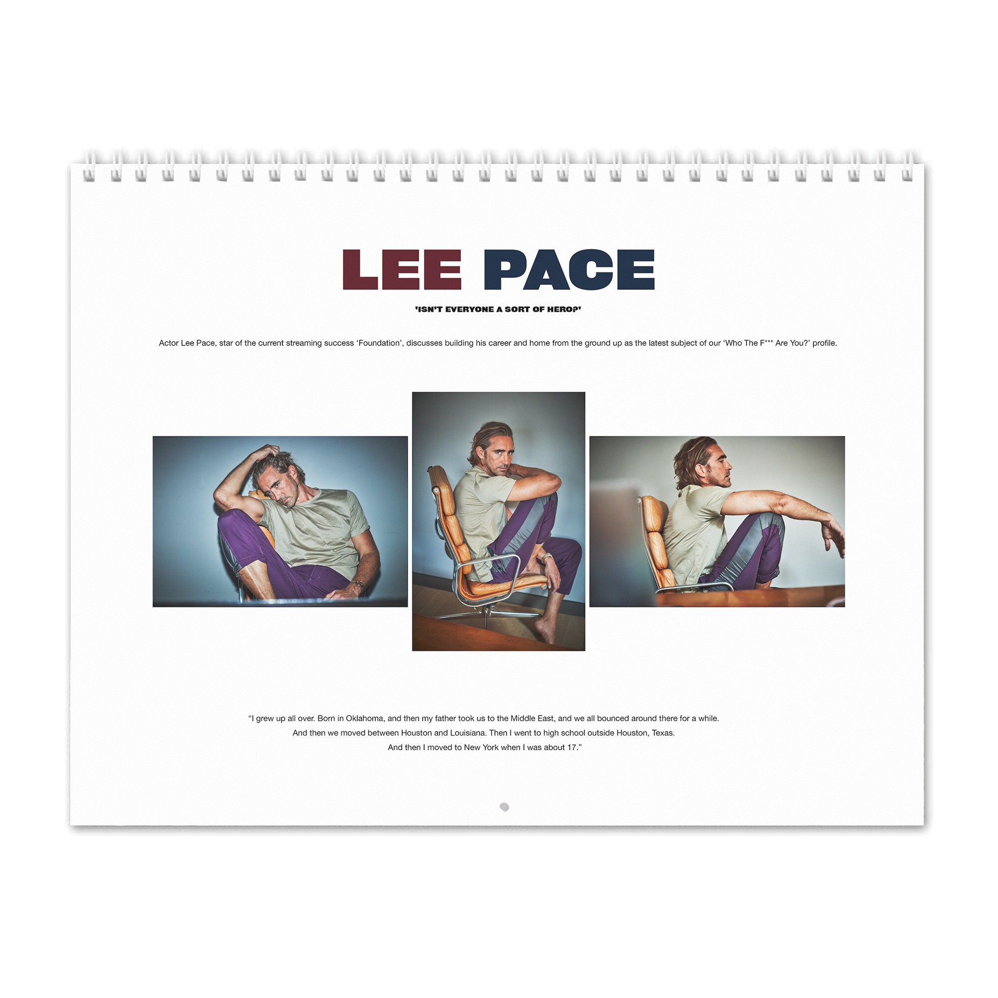 Pace Calendar 2023 Lee Pace Vol.1 2022 Wall Calendar | Etsy India