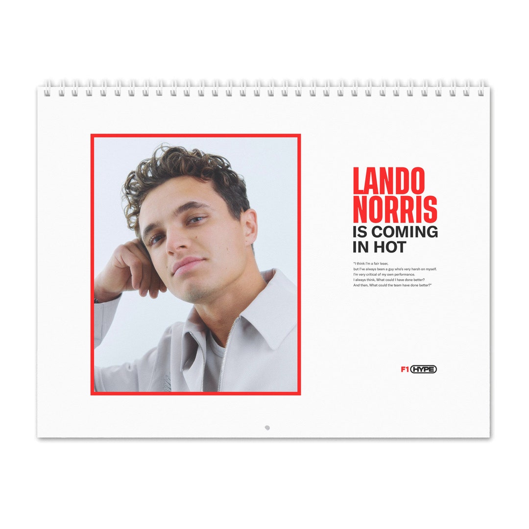 Lando Norris Vol.1 2025 Wall Calendar Etsy