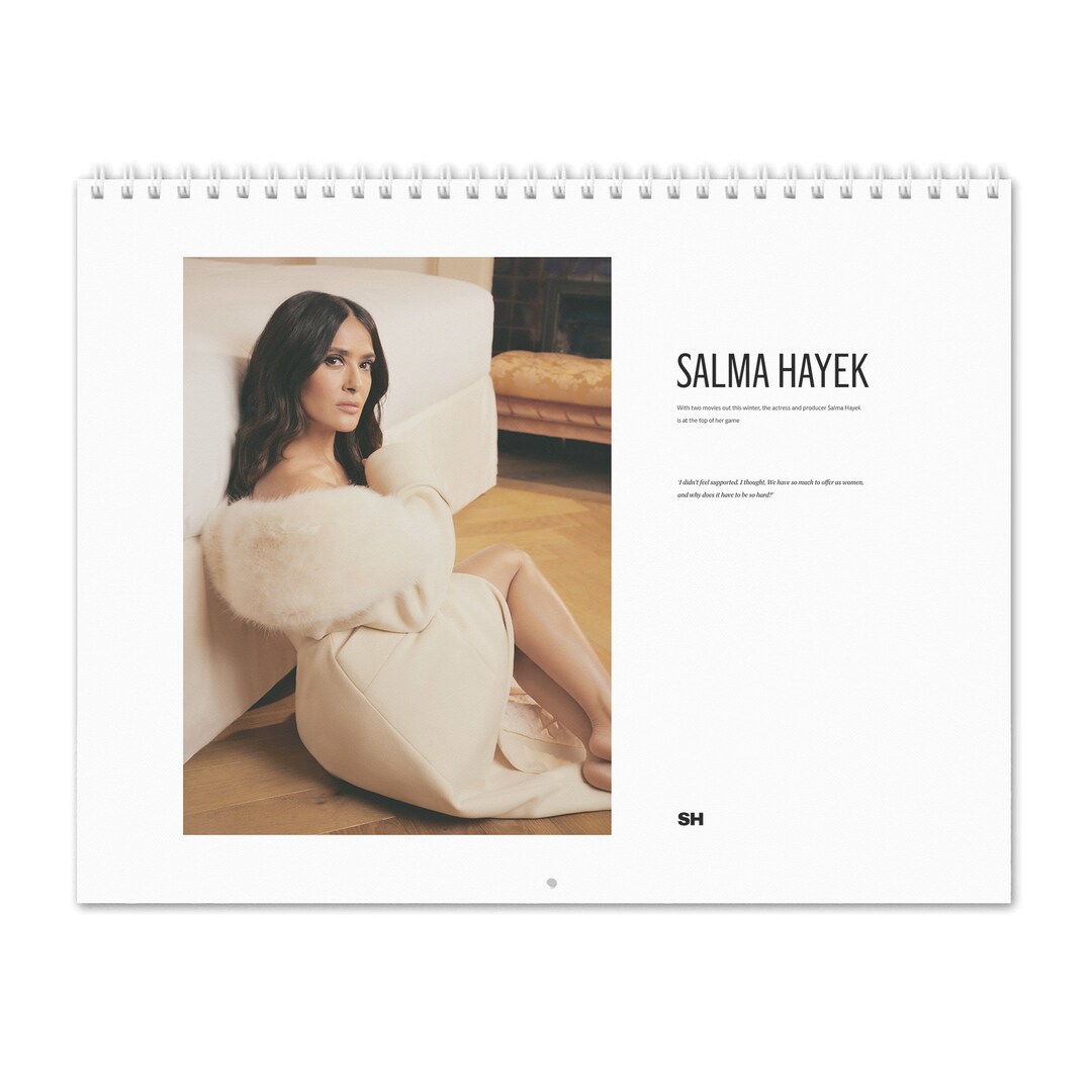 Salma Hayek Vol.1 2025 Wall Calendar Etsy