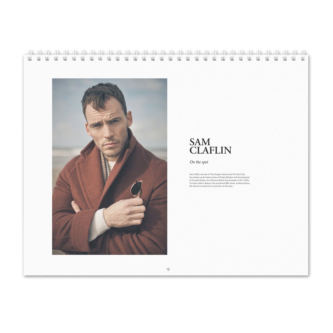 Sam Claflin Vol.2 2025 Wall Calendar Etsy