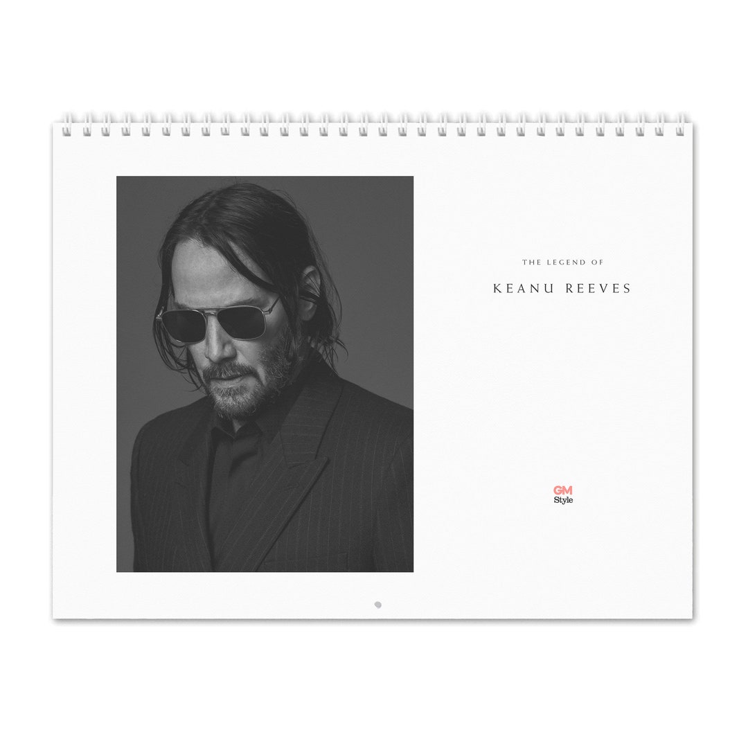 Keanu Reeves Vol.1 2024 Wall Calendar Etsy