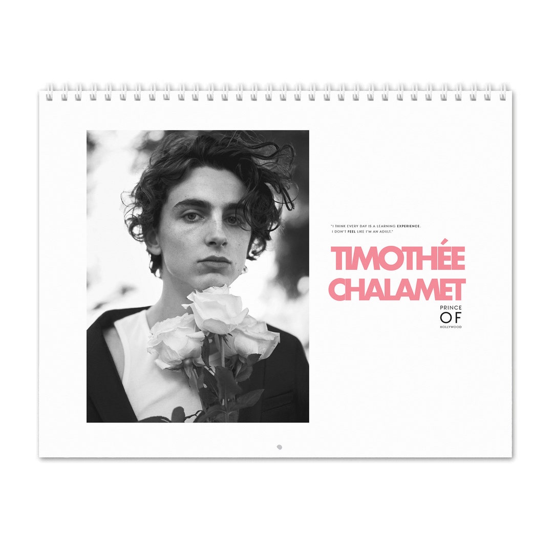 Timothée Chalamet Vol.3 2025 Wall Calendar Etsy