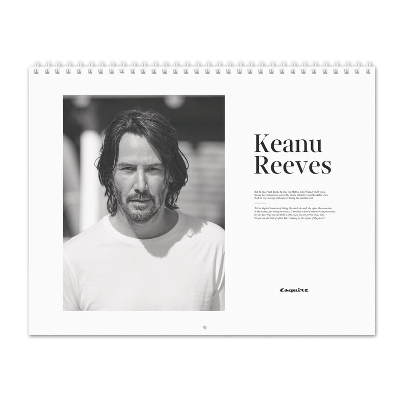 Keanu Reeves Vol.2 2023 Wall Calendar Etsy