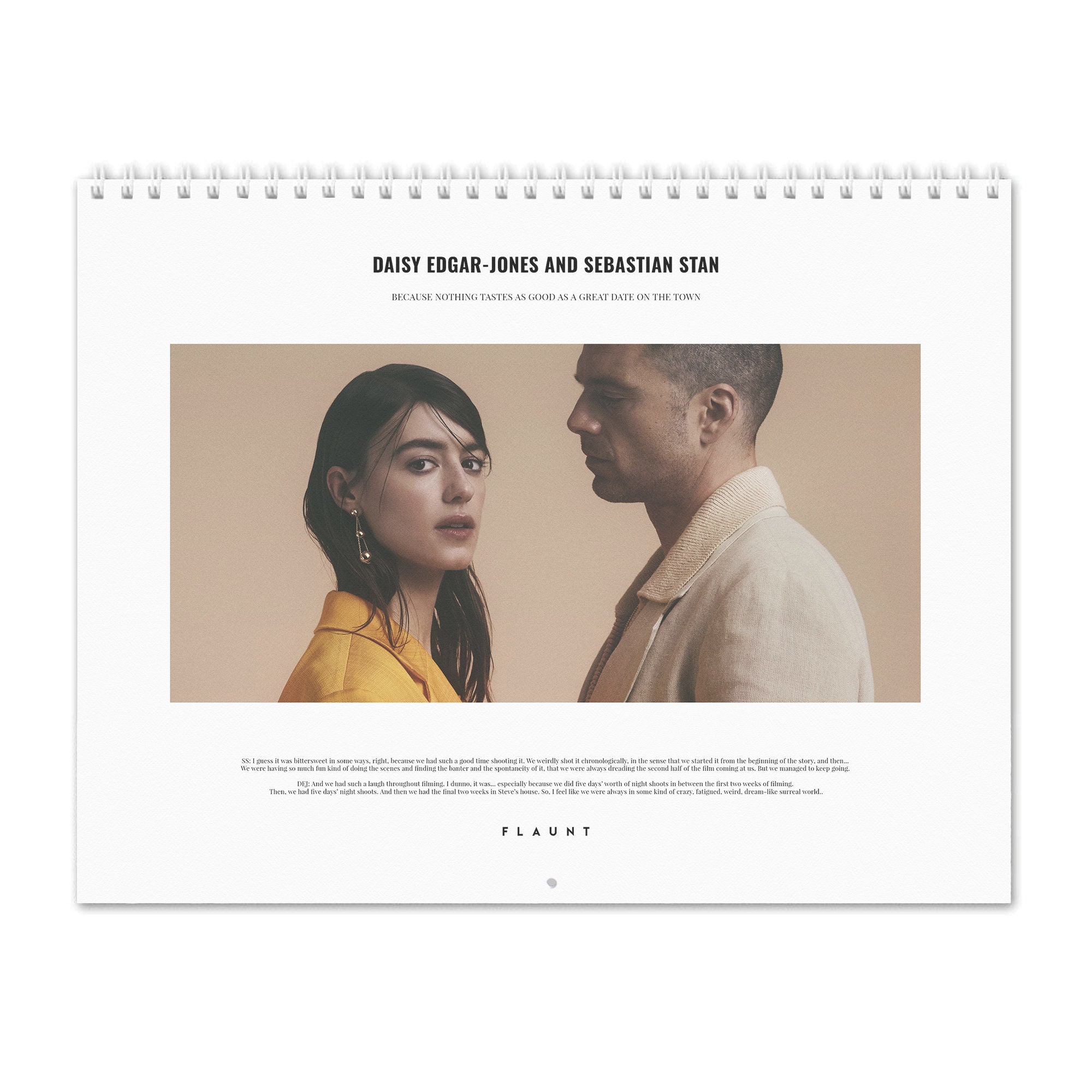 Daisy Edgar-jones & Sebastian Stan Flaunt 2023 Wall - Etsy Australia