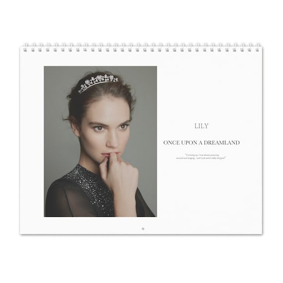 Lily James Vol.2 2022 Wall Calendar Etsy