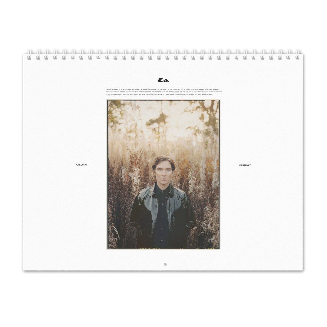 Cillian Murphy Vol.3 2025 Wall Calendar Etsy