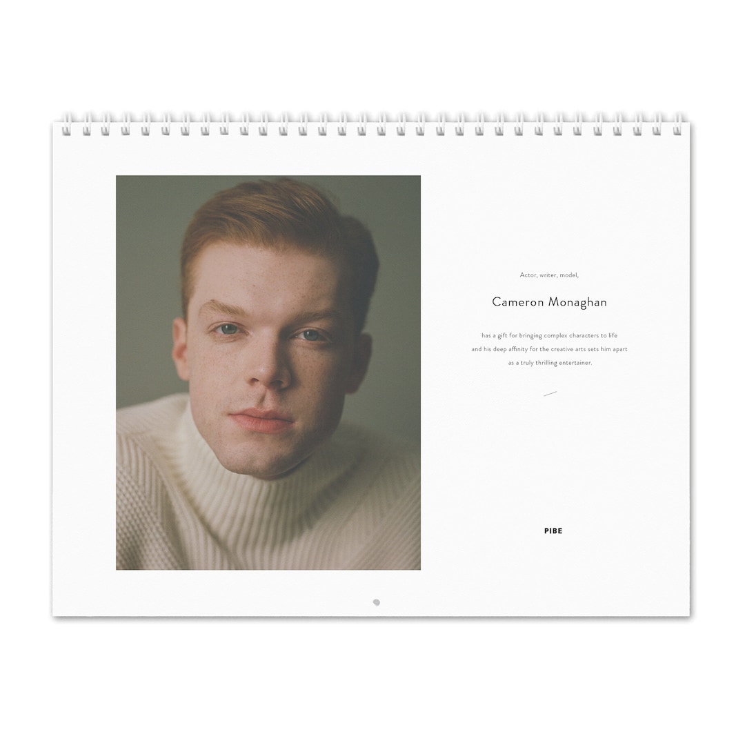 Cameron Monaghan Vol.1 2024 Wall Calendar Etsy