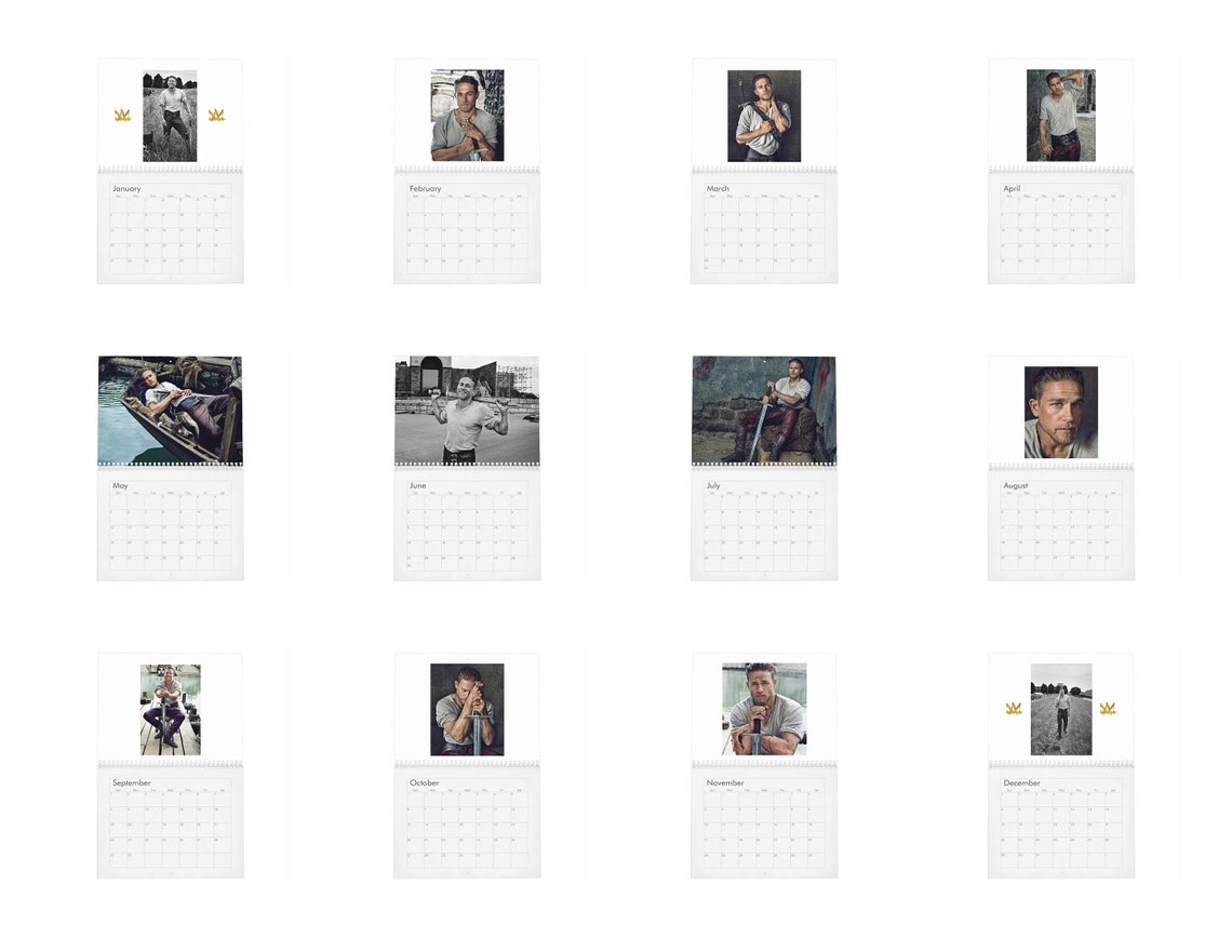 Charlie Hunnam King Arthur Special 2021 Wall Calendar Etsy