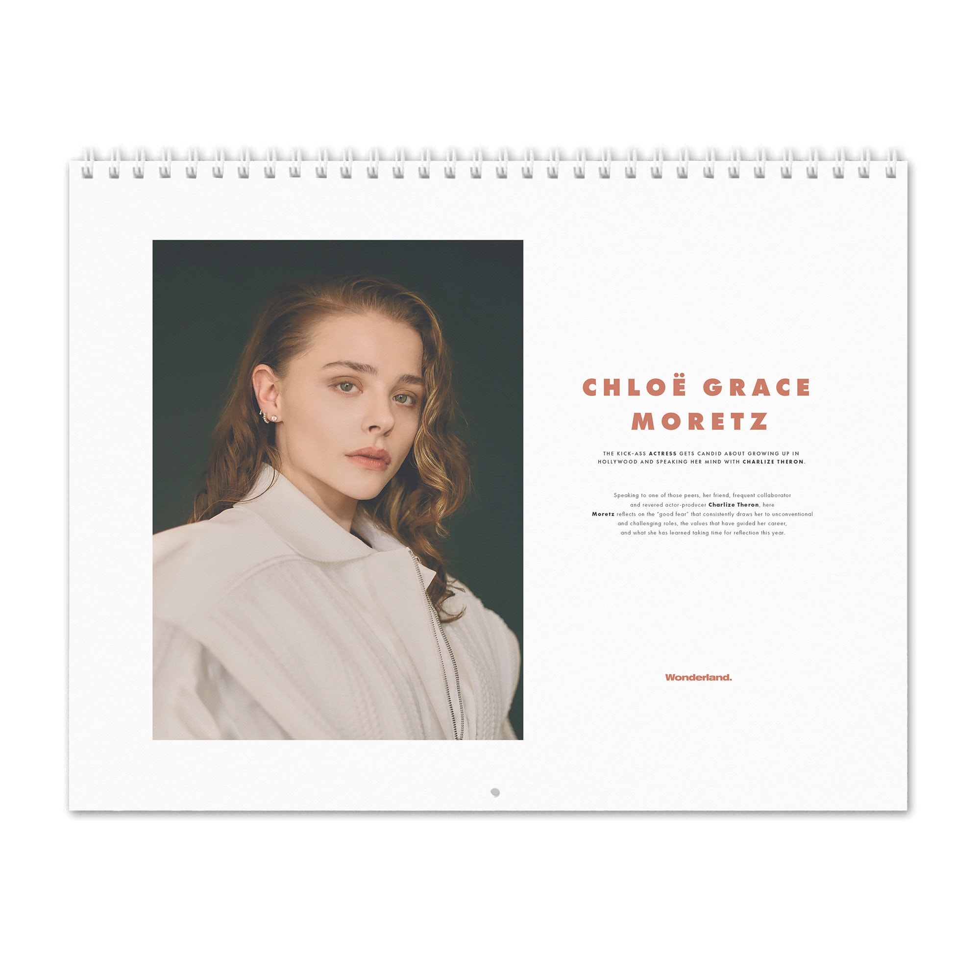 Chloë Grace Moretz personalised 2024 large Wall calendar 12 month planner  dates, choose start month