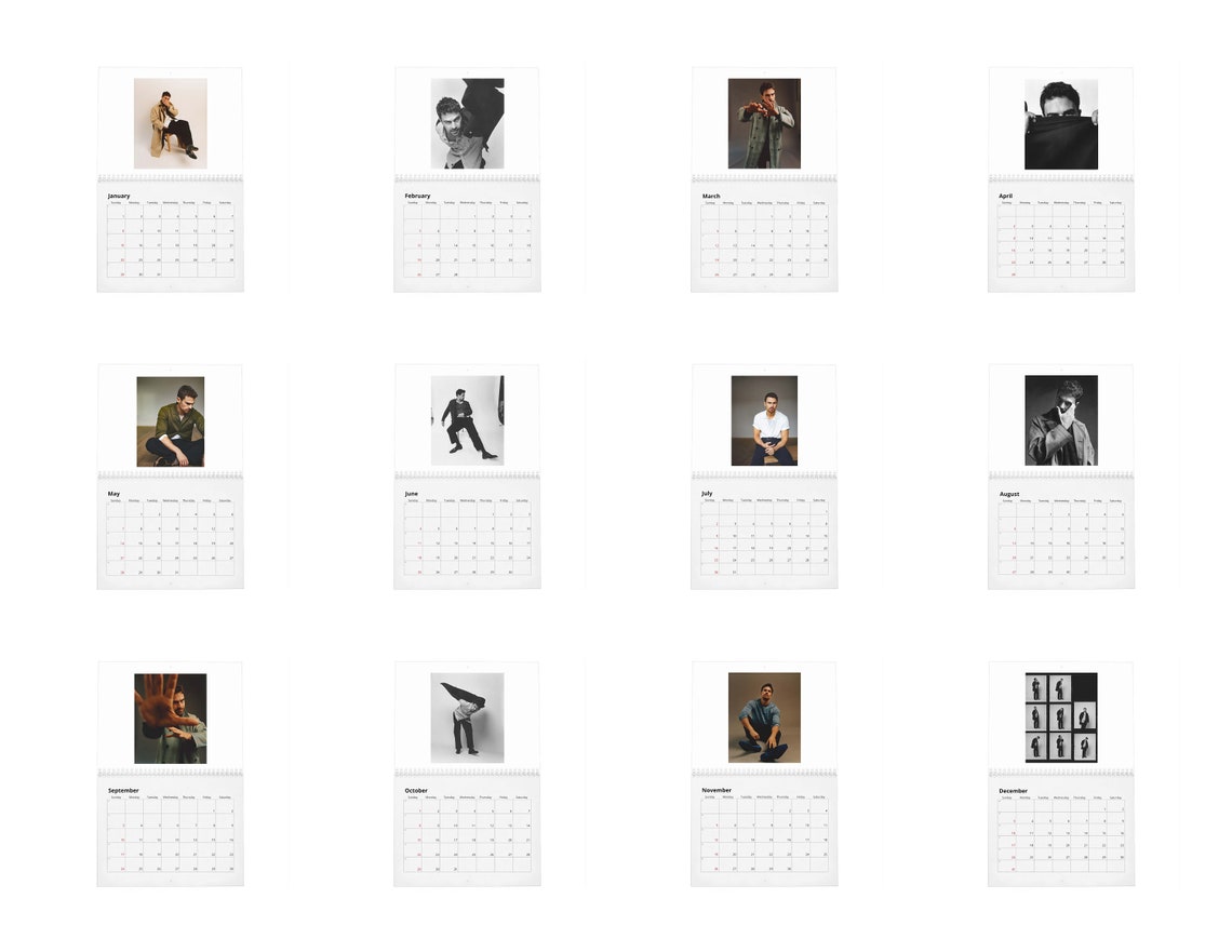 Theo James Vol.1 2023 Wall Calendar Etsy Australia