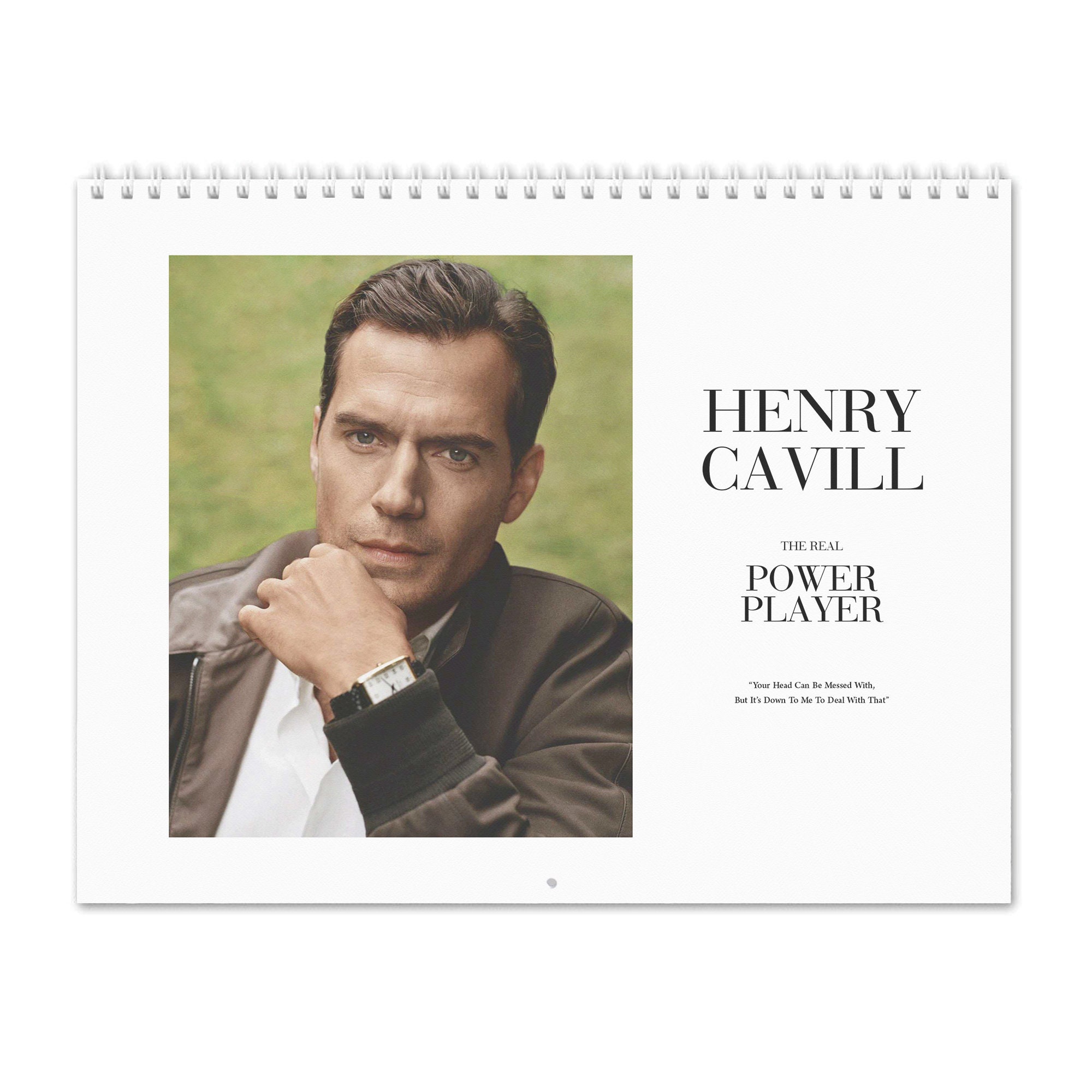 Henry Cavill 2021 Desktop Holiday Calendar Keychain 