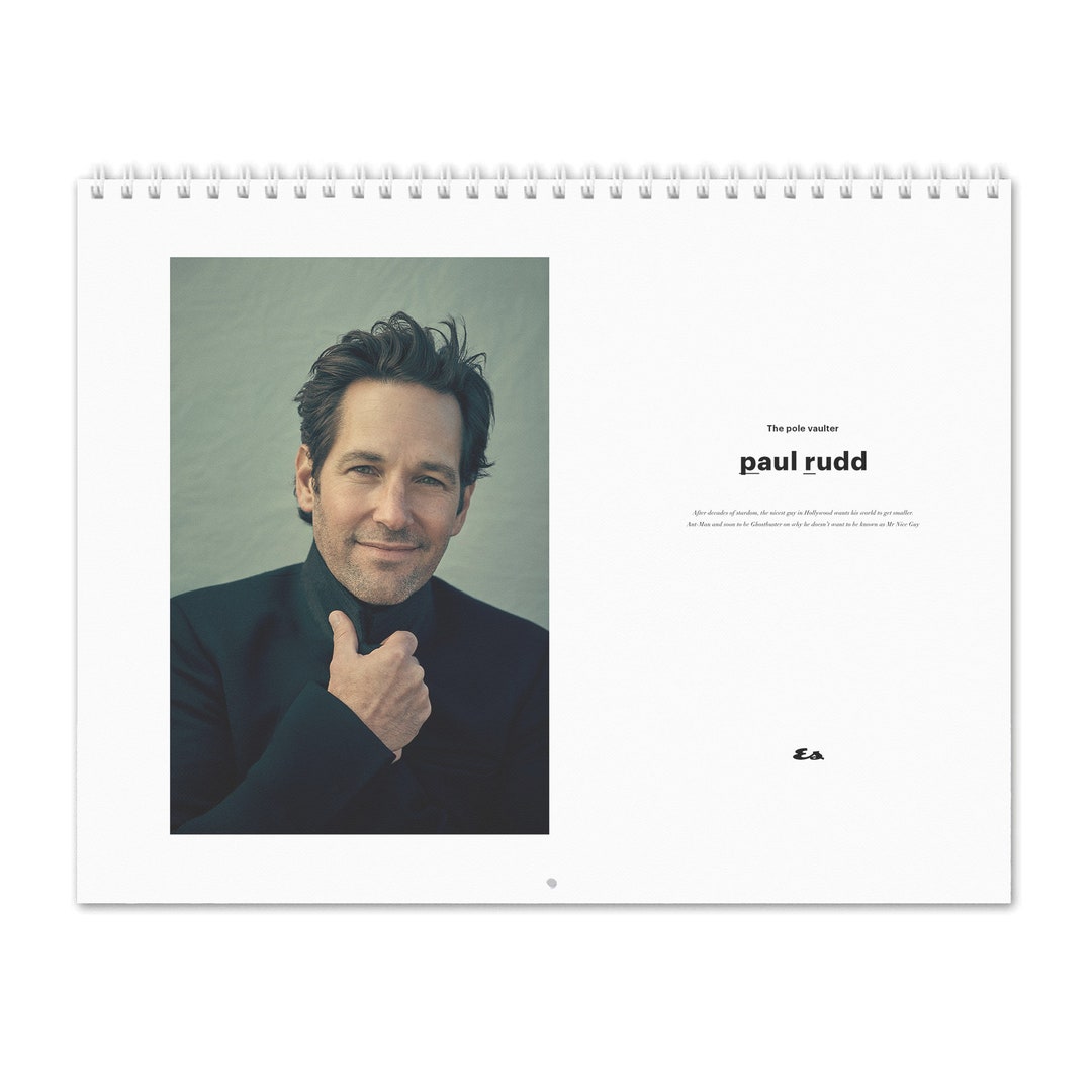 Paul Rudd Vol.1 2025 Wall Calendar Etsy