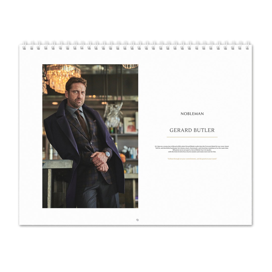 Gerard Butler Vol.1 2025 Wall Calendar - Etsy