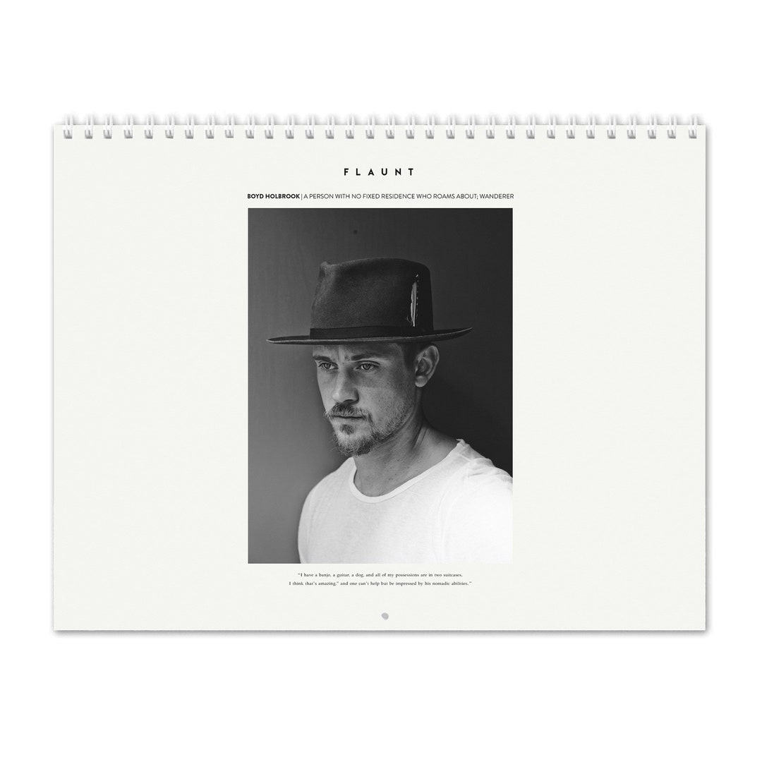 Boyd Holbrook Vol.2 2024 Wall Calendar Etsy