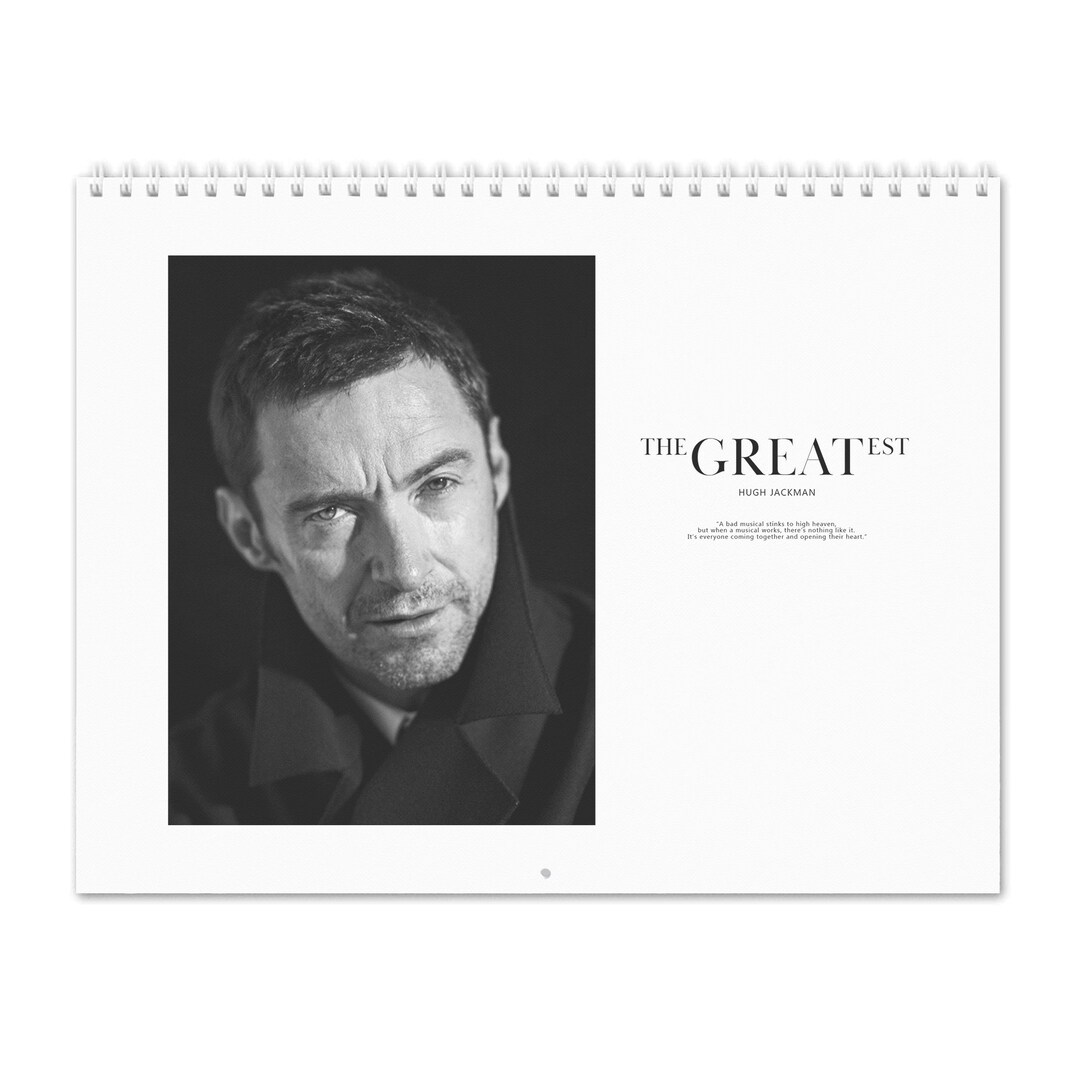 Hugh Jackman Vol.2 2025 Wall Calendar Etsy