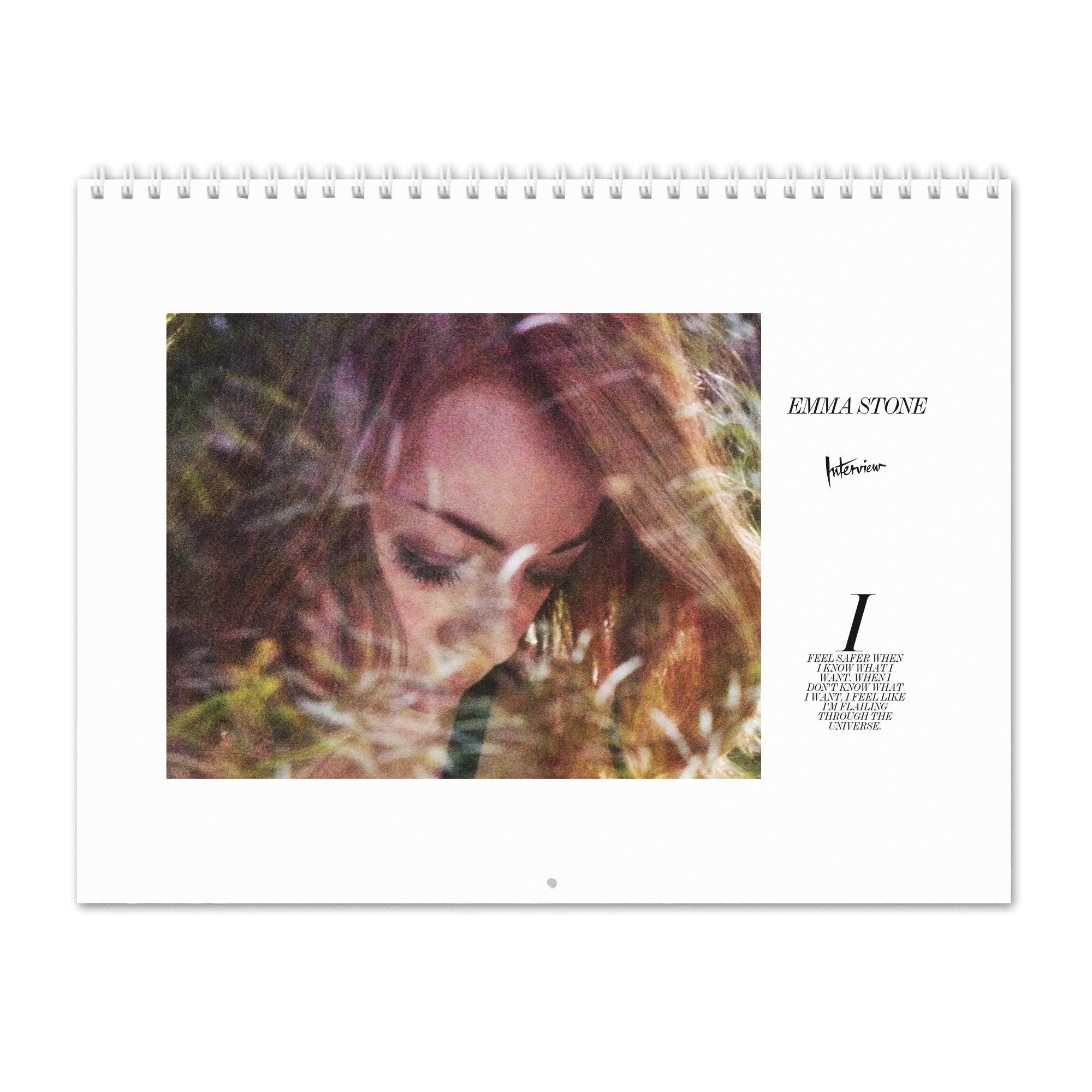 Emma Stone Vol.1 2022 Wall Calendar Etsy