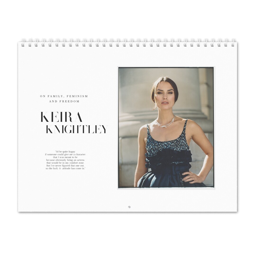 Keira Knightley Vol.1 2025 Wall Calendar Etsy