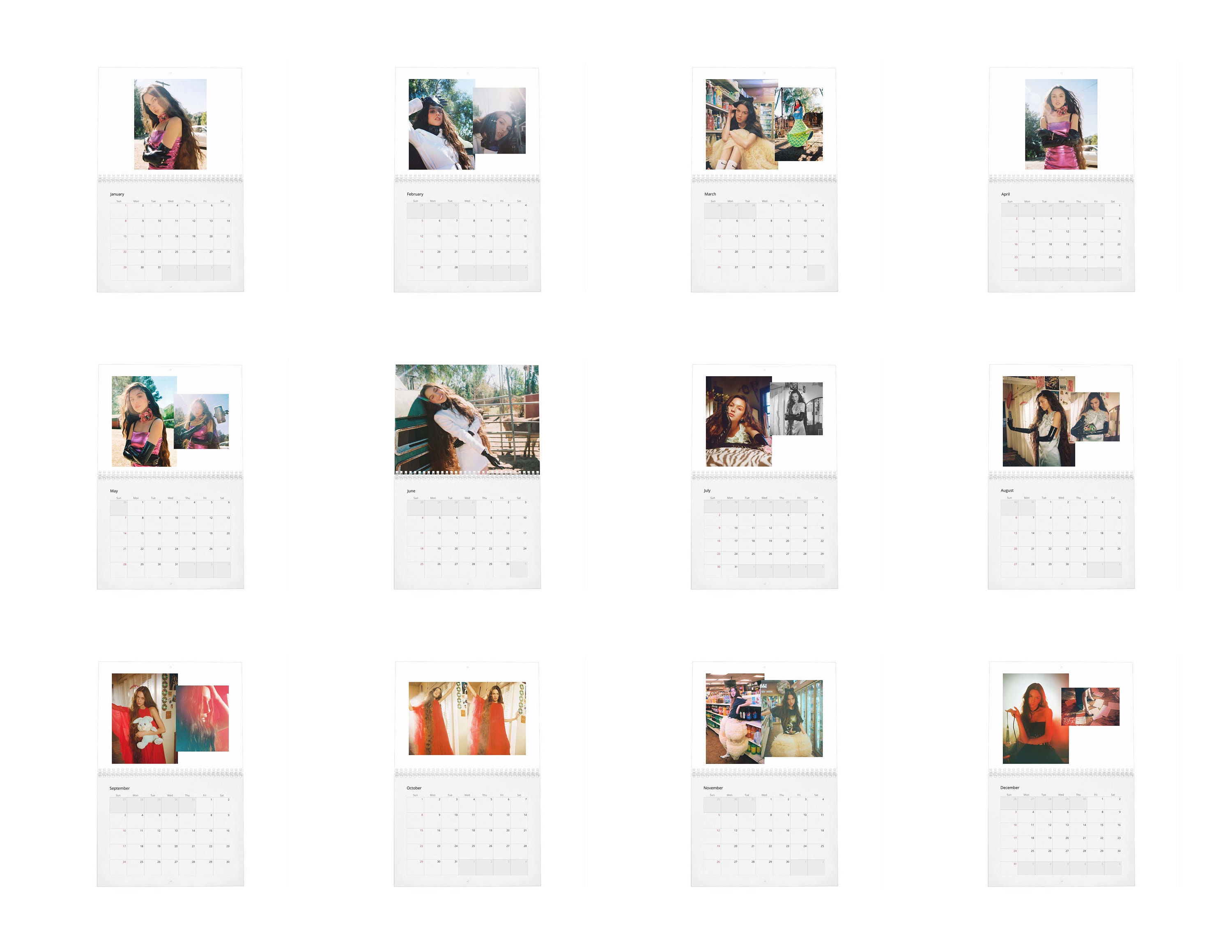 Olivia Rodrigo Vol.1 2024 Wall Calendar - Etsy