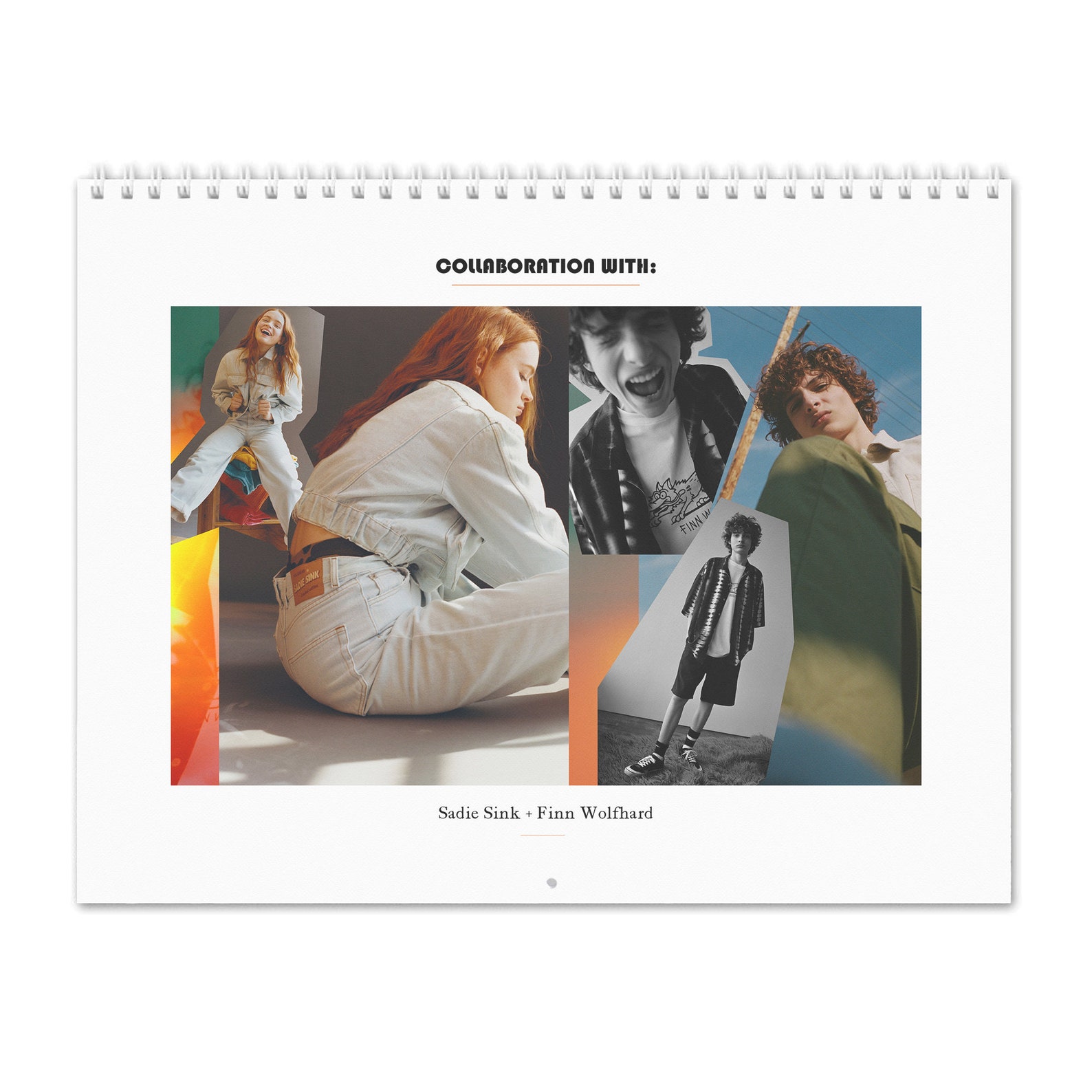 Sadie Sink Finn Wolfhard Collab With&hellip; 2022 Wall Calendar | Etsy